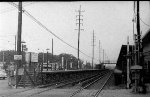 Temporary station looking west